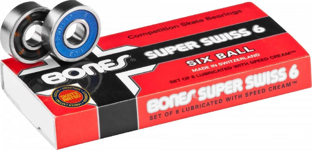 Bones® Super Swiss 6 Skateboard Bearings 8er Pack 3 Bones® Super Swiss 6 Skateboard Bearings 8er Pack